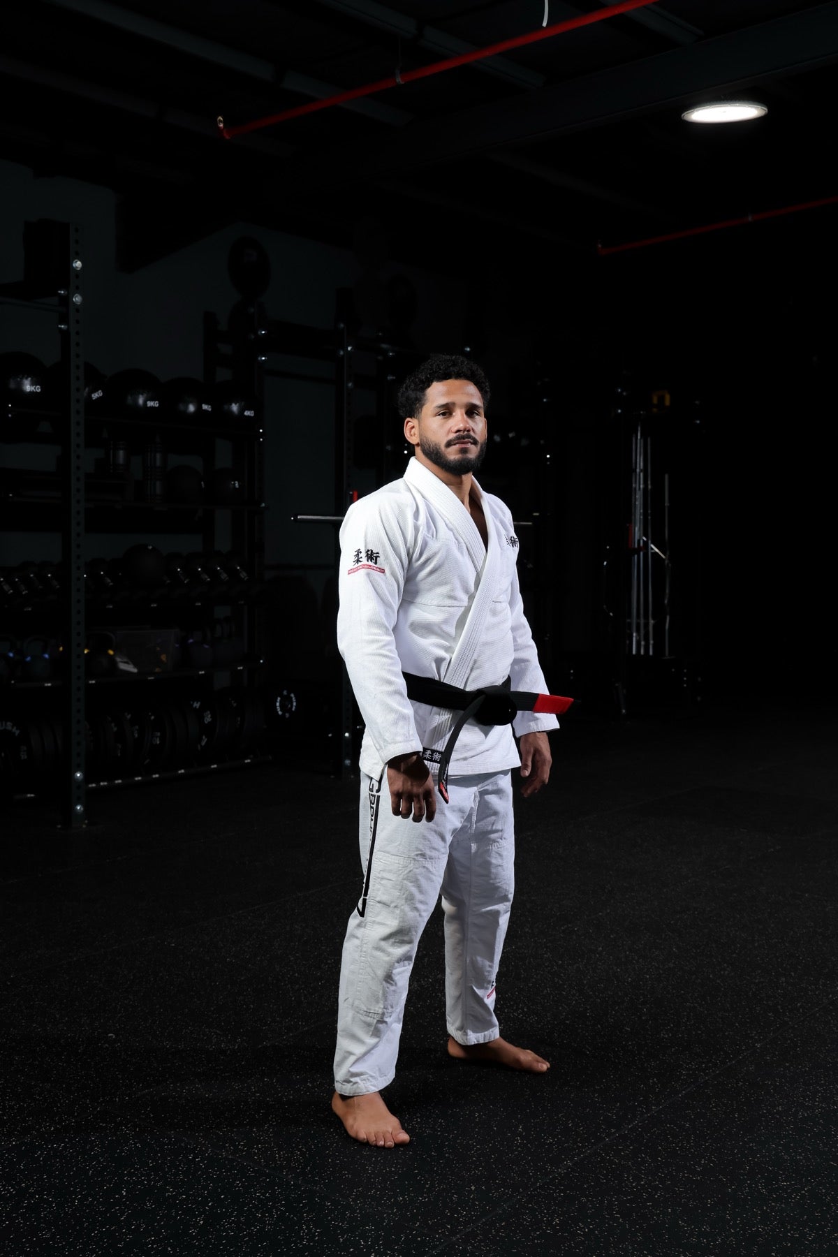 Ground Kingz athlete wearing a white Gi